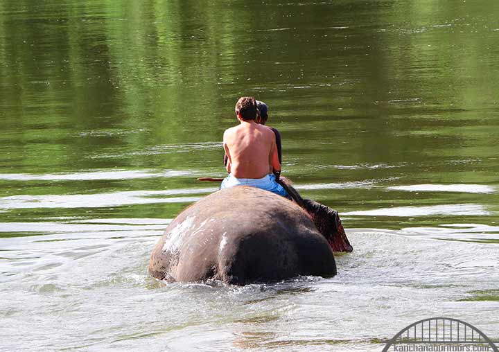 Elephant Bathing Kanchanaburi tour package from Bangkok with Kanchanaburi 3 Days 2 Nights trip 3 day tours from Bangkok to Kanchanaburi Riverkwai Tour Booking